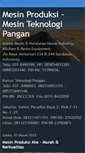 Mobile Screenshot of mesin-produksi-pangan.blogspot.com