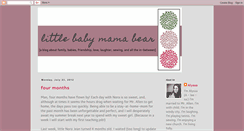 Desktop Screenshot of littlebabymamabear.blogspot.com