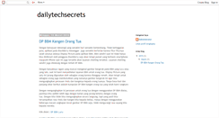 Desktop Screenshot of dailytechsecrets.blogspot.com
