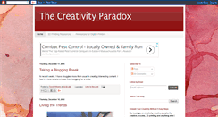 Desktop Screenshot of creativityparadox.blogspot.com