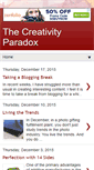 Mobile Screenshot of creativityparadox.blogspot.com