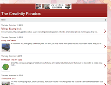 Tablet Screenshot of creativityparadox.blogspot.com
