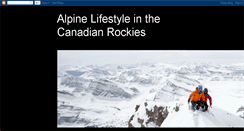 Desktop Screenshot of canadianrockieslifestyle.blogspot.com