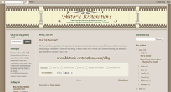 Desktop Screenshot of historic-restorations.blogspot.com