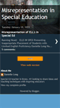 Mobile Screenshot of misrepresentationinspecialeducation.blogspot.com
