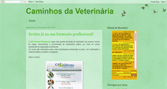 Desktop Screenshot of caminhosdaveterinaria.blogspot.com
