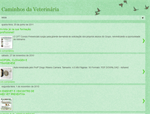 Tablet Screenshot of caminhosdaveterinaria.blogspot.com
