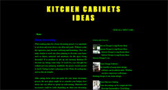 Desktop Screenshot of kitchen-cabinet-ideas.blogspot.com