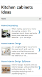 Mobile Screenshot of kitchen-cabinet-ideas.blogspot.com