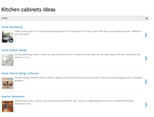 Tablet Screenshot of kitchen-cabinet-ideas.blogspot.com