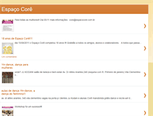 Tablet Screenshot of espacocore.blogspot.com
