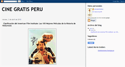 Desktop Screenshot of cinegratisperu.blogspot.com