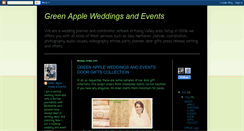 Desktop Screenshot of greenappleswednevent.blogspot.com