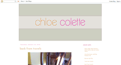 Desktop Screenshot of chloecolette.blogspot.com