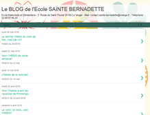 Tablet Screenshot of ecolesaintebernadette.blogspot.com