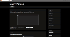 Desktop Screenshot of lonelywsblog.blogspot.com