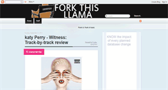 Desktop Screenshot of forkthisllama.blogspot.com