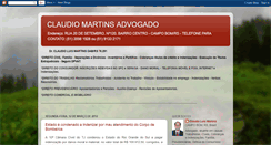 Desktop Screenshot of claudiomartinsadvogado.blogspot.com