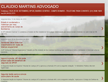 Tablet Screenshot of claudiomartinsadvogado.blogspot.com