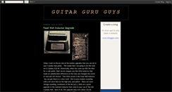 Desktop Screenshot of guitarguruguys.blogspot.com