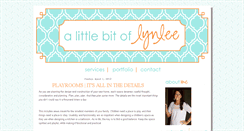 Desktop Screenshot of alittlebitoflynlee.blogspot.com