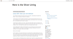 Desktop Screenshot of hereisthesilverlining.blogspot.com