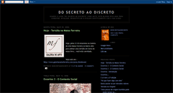 Desktop Screenshot of dosecretoaodiscreto.blogspot.com