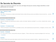 Tablet Screenshot of dosecretoaodiscreto.blogspot.com