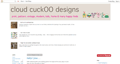 Desktop Screenshot of cloudcuckoodesigns.blogspot.com