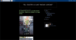 Desktop Screenshot of elcultoalasvacaslocas.blogspot.com