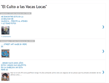 Tablet Screenshot of elcultoalasvacaslocas.blogspot.com