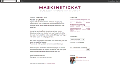 Desktop Screenshot of maskinstickat.blogspot.com