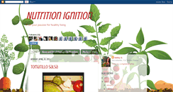 Desktop Screenshot of nutritionignition.blogspot.com