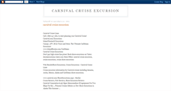 Desktop Screenshot of carnival-cruise-excursion.blogspot.com