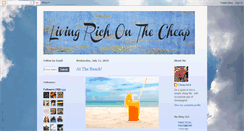 Desktop Screenshot of livingrichonthecheap.blogspot.com