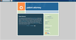 Desktop Screenshot of patent-attorney.blogspot.com