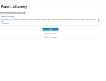 Tablet Screenshot of patent-attorney.blogspot.com
