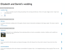 Tablet Screenshot of elizabethdanielwedding.blogspot.com