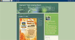 Desktop Screenshot of algonquintrails.blogspot.com