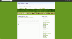 Desktop Screenshot of curiouslylocal.blogspot.com
