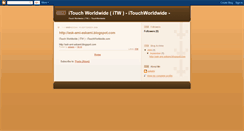 Desktop Screenshot of itouchworldwide.blogspot.com