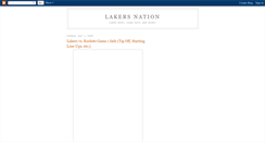 Desktop Screenshot of lakers-nation.blogspot.com