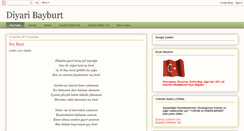 Desktop Screenshot of diyaribayburt.blogspot.com