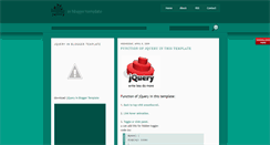 Desktop Screenshot of jquerybloggertemplate.blogspot.com