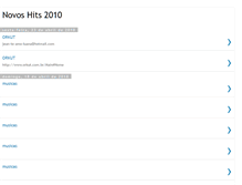 Tablet Screenshot of novoshits2010.blogspot.com
