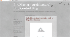 Desktop Screenshot of birdmaster-bird-control.blogspot.com