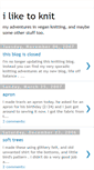 Mobile Screenshot of knittingvegan.blogspot.com