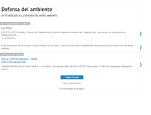 Tablet Screenshot of defensadelambiente.blogspot.com
