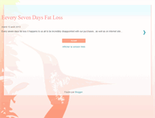 Tablet Screenshot of everysevendaysfatloss.blogspot.com