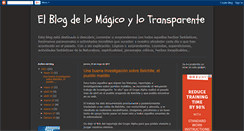 Desktop Screenshot of elblogdelomagicoylotransparente.blogspot.com